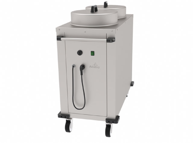 
                        ATI-100 Isıtmalı Tabak Otomat Arabası 100 Tabaklık
                    