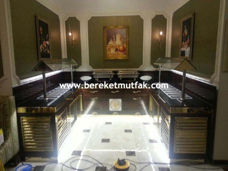 Otel salata self servis tezgahı