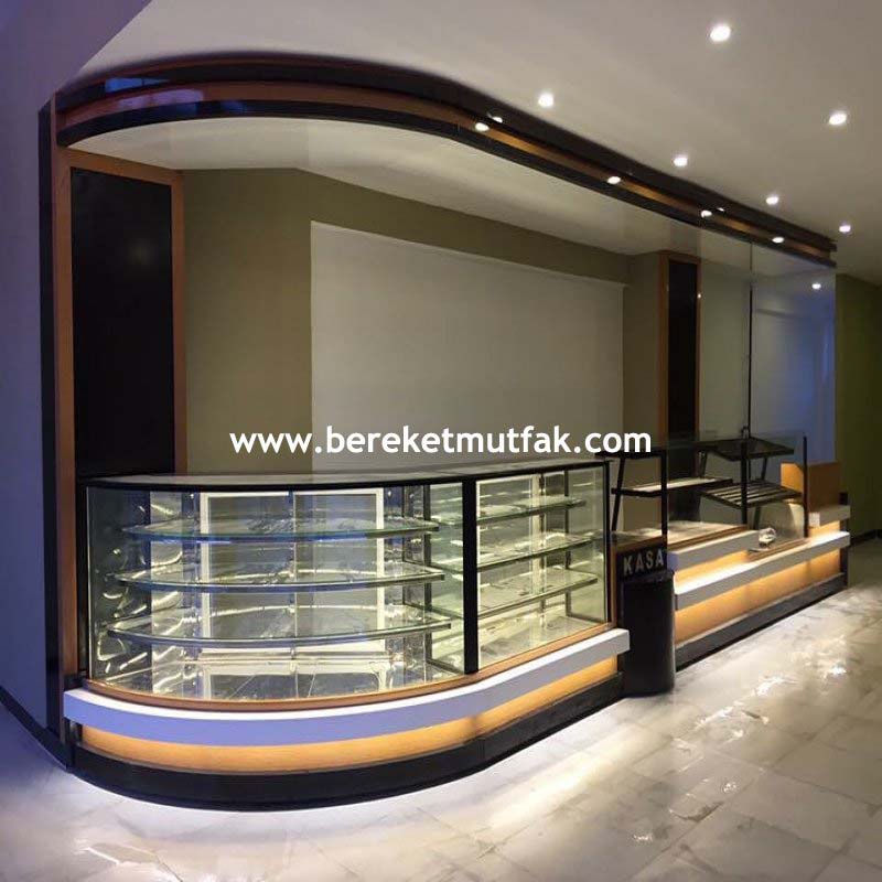 Pasta teşhir dolabı oval tip