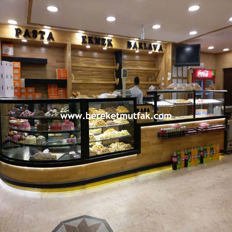 pasta dolabı köşe oval cephe