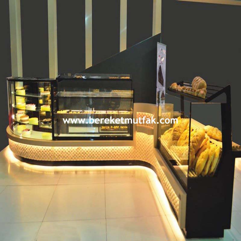 Ekmek teşhir fırın tezgahları oval