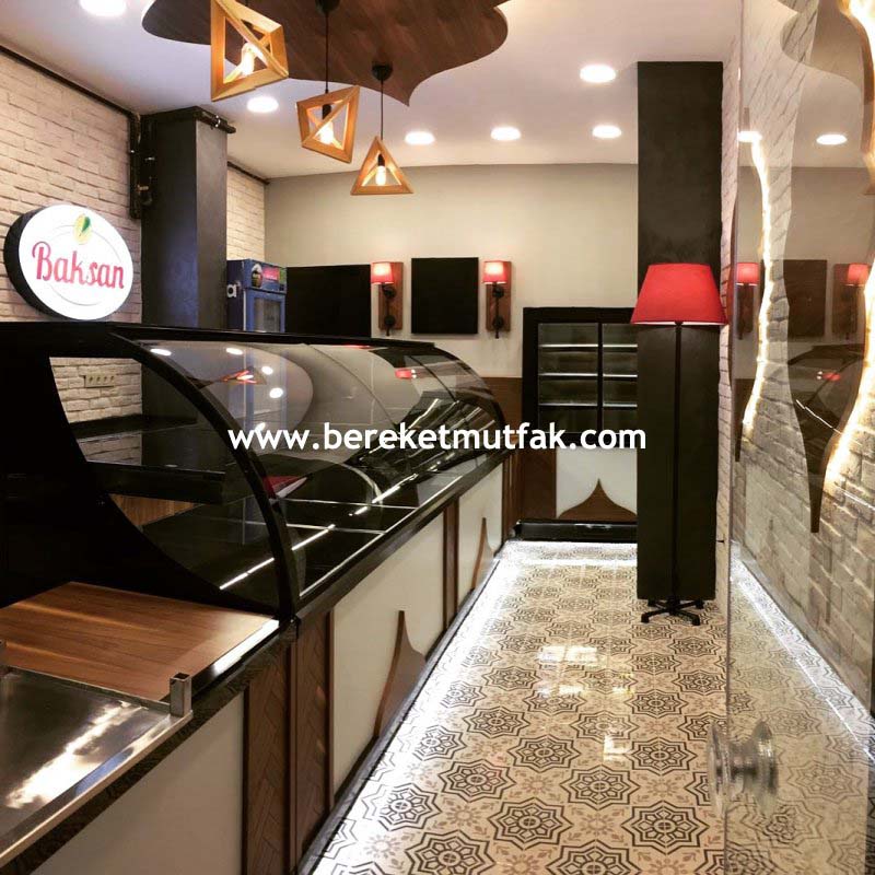 Kafe teşhir tezgahları baklava fiyat